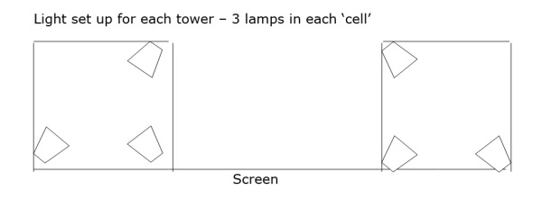 Salomé - lighting design (towers)